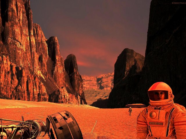 Im Reull Vallis auf der Südhalbkugel des Mars werden der Gesamtkoordinator der MONTANA Ronald und drei seiner Nestpartnerinnen vermisst.