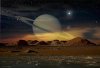 In einem binären System des Perseus-Armes wurde von Scout-Robotern ein saturnähnlicher Gasriese mit 96 Monden entdeckt. Darunter befinden sich auch zwei erdähnliche Planeten. Desert Garden und Eden.