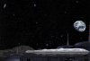 Der Jungfernflug der STARWIND beginnt auf der lunaren Wilson-Werft im Eratosthenes-Krater.