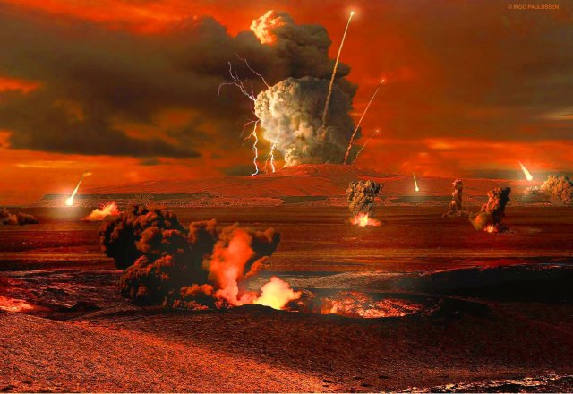 Jahrmilliarden lang schleuderte der Olympus Mons seine Lavabomben mehr als tausend Kilometer weit über den Mars, nun erlischt mit einem letzten kraftlosen Finale.